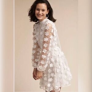 Stevie May 3D Floral Mini Dress w Bow Back